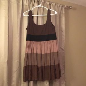 Mini dress with elastic waistband